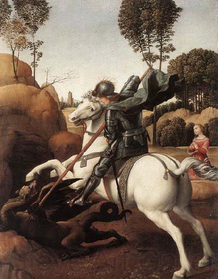 RAFFAELLO Sanzio St George and the Dragon France oil painting art